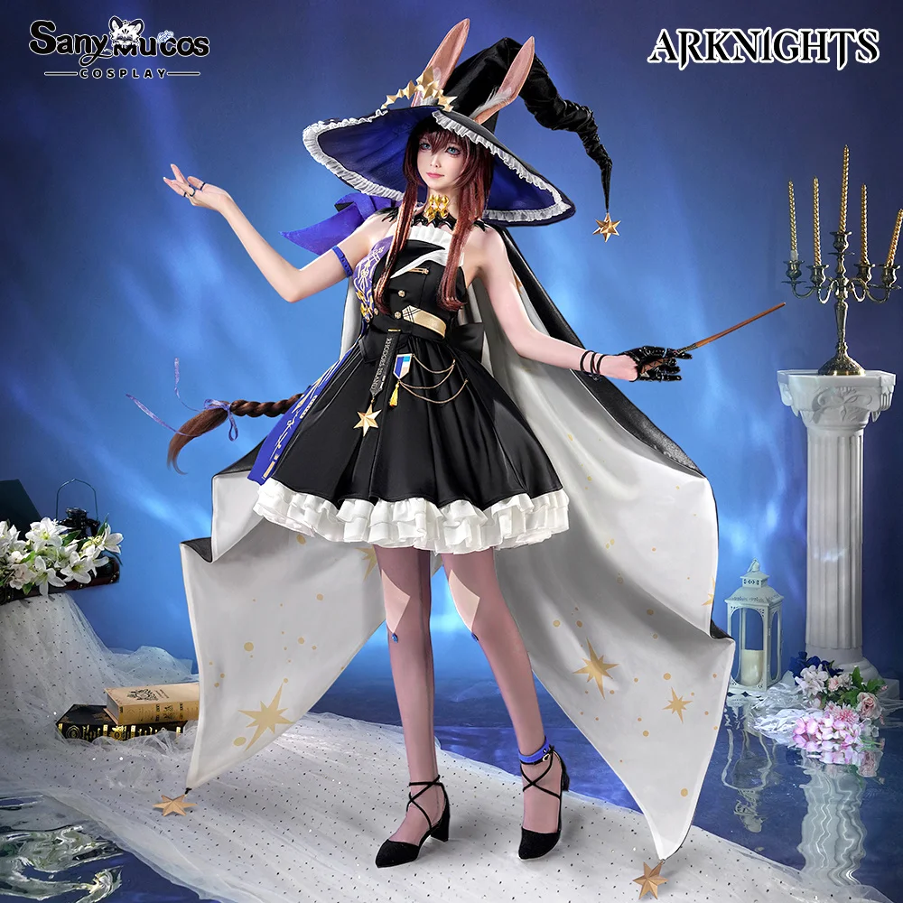 Premium Edition SanyMuCos Synesthesia 2024 Amiya Cospaly Arknights Game Dress Cospaly Outfit Comic-con Birthday and HolidayGifts