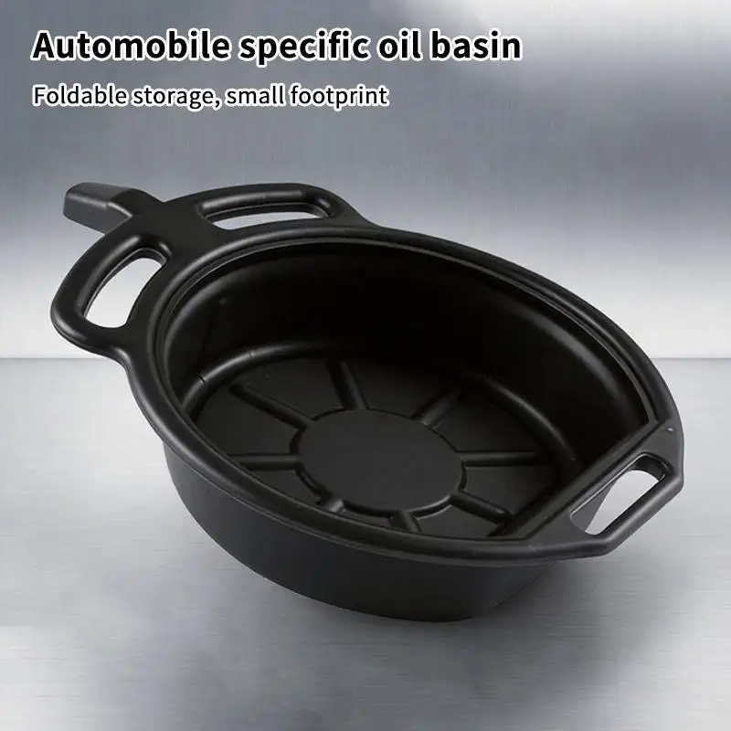 10L Oil Receiving Basin Oil Change Drain Pan Cleaning Oil Drain Container