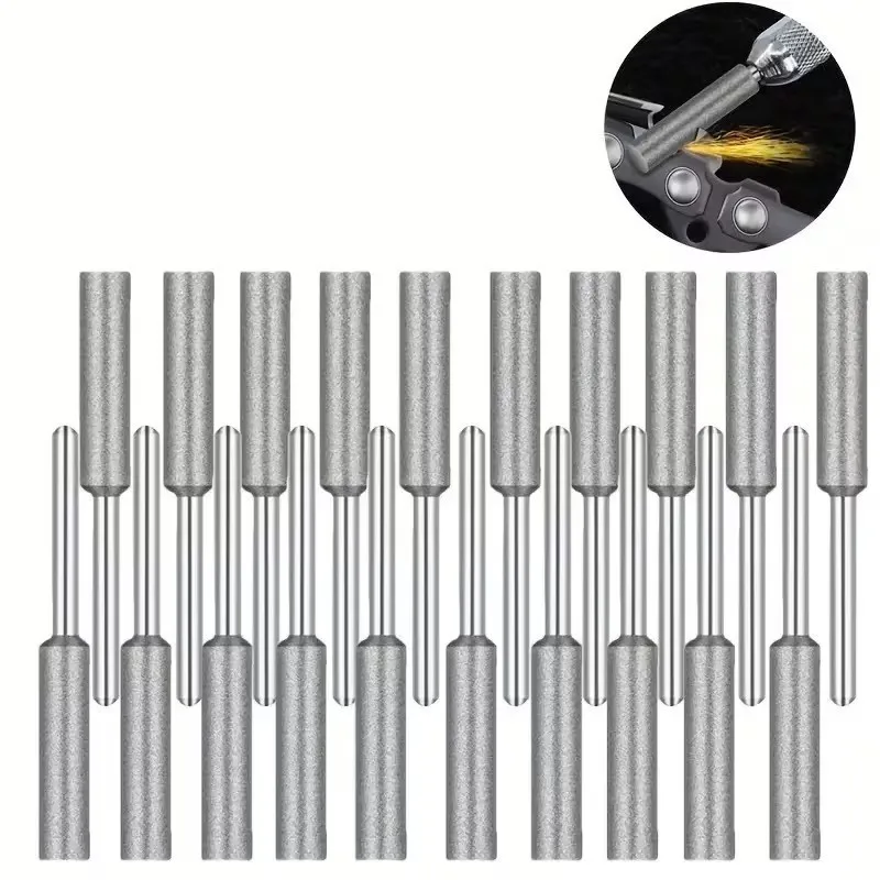 13pcs/bag 4mm Diamond Chainsaw Head, High-Speed Polish, Forestry Worker Use