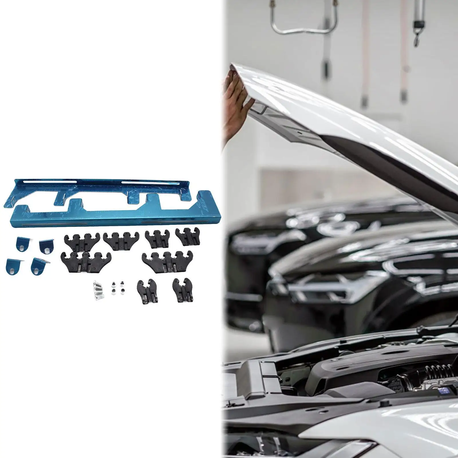 Picture 5: Linear Spark Plug Wire Separator Premium Metal Cable Organizer Replacement for Chevy SBC 350 Vehicle Upgrade