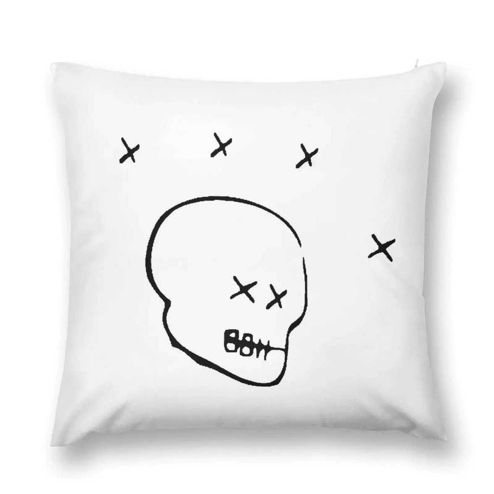 손 두개골 문신 방석 베개 케이스 거실 베개용 장식 커버