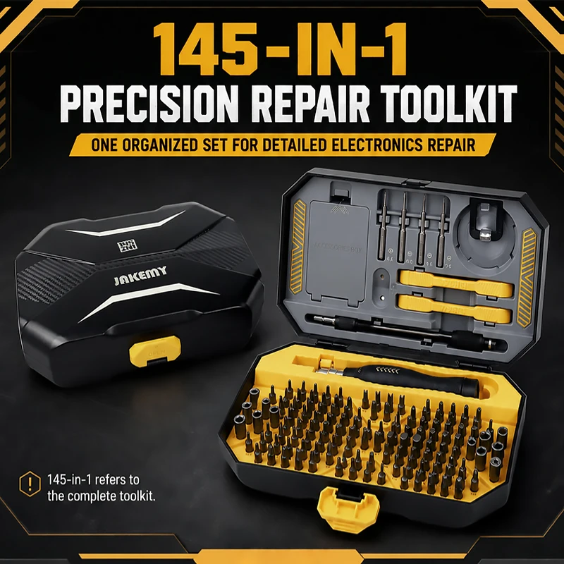 145 in 1 Precision Screwdriver Set Professional Electronics Repair Tool Kit for Phone Laptop Computer Camera Watch Game Console