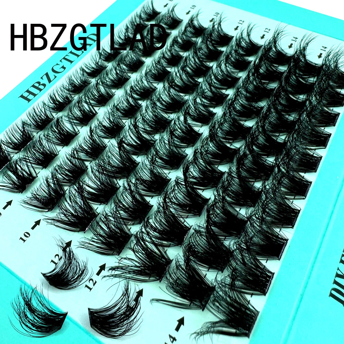 New 5D Fluffy Cluster Lashes Natural Eyelash extension Volume Individual Lashes Mixed Tray Faux Mink Lashes Cilias DIY Makeup