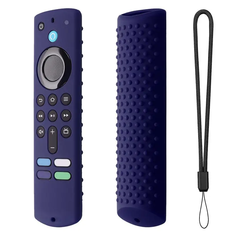 Silicone Remote Protective Case Glow In Dark Replacement Controller Sleeve With Lanyard For New Amazon Fire TV Stick 4K Max