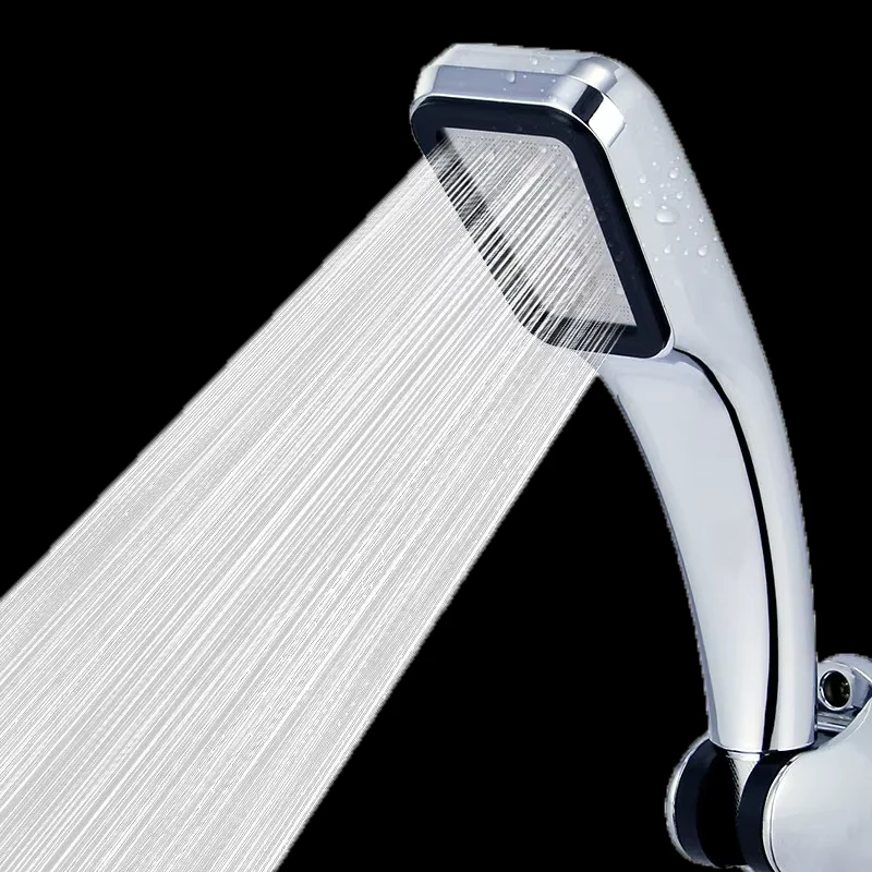 ZhangJi-Cabezal de ducha de lluvia de alta presión, 300 agujeros, ahorro de agua, 3 colores, cromado, negro y blanco, boquilla rociadora, accesorios