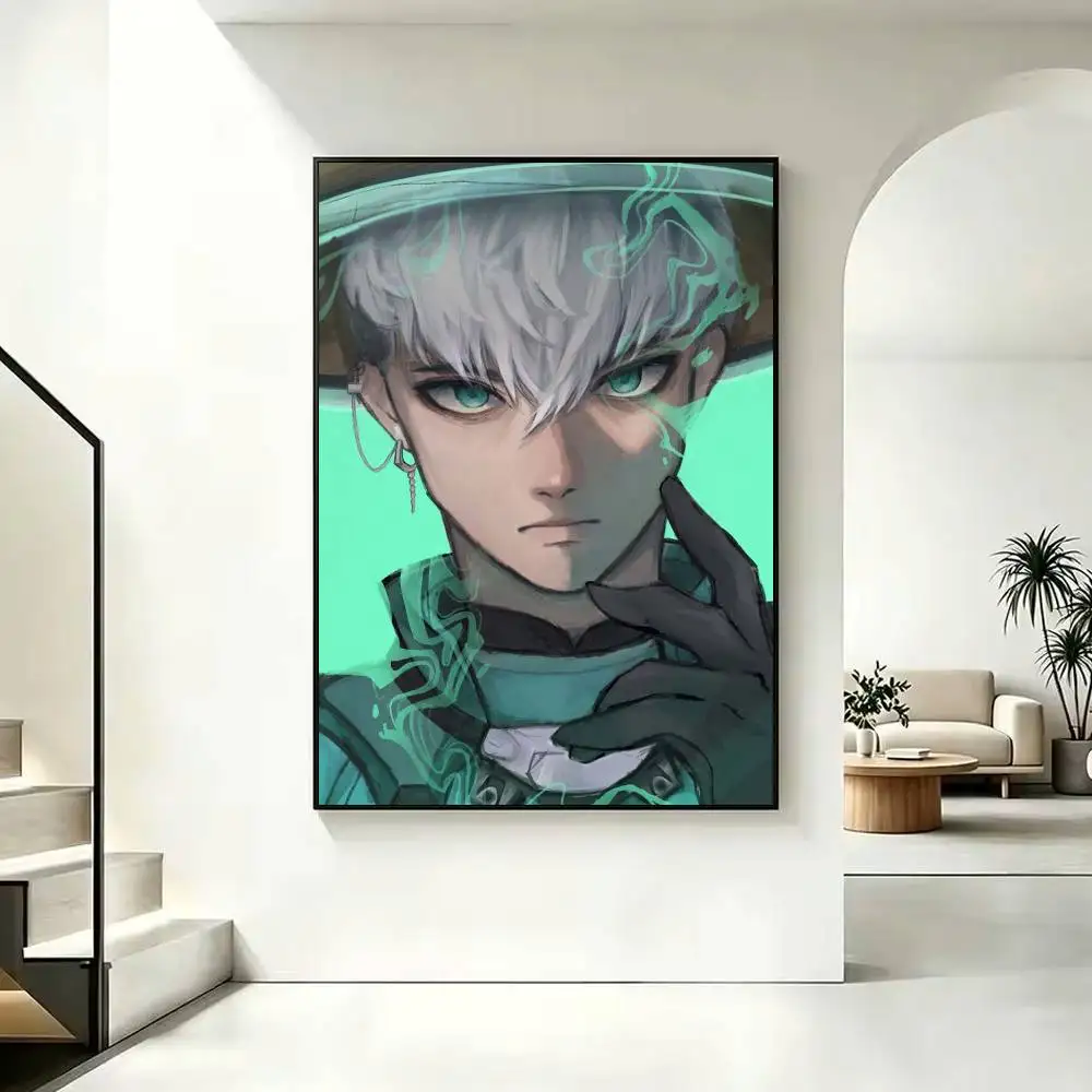 O-Overwatch Wuyang Mizuki Ramattra Venture Poster Waterproof Wall Art Sticker For Bar Living Room Vintage Decor High Quality