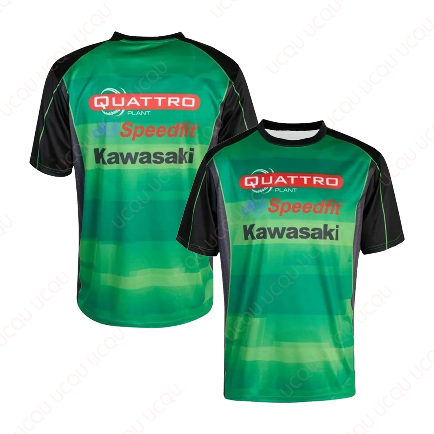 

Men's Kawasaki Team T-Shirt Newest Outdoor Jersey Summer Classic Tee Adults Loose Exercise Motorcycle Jersey