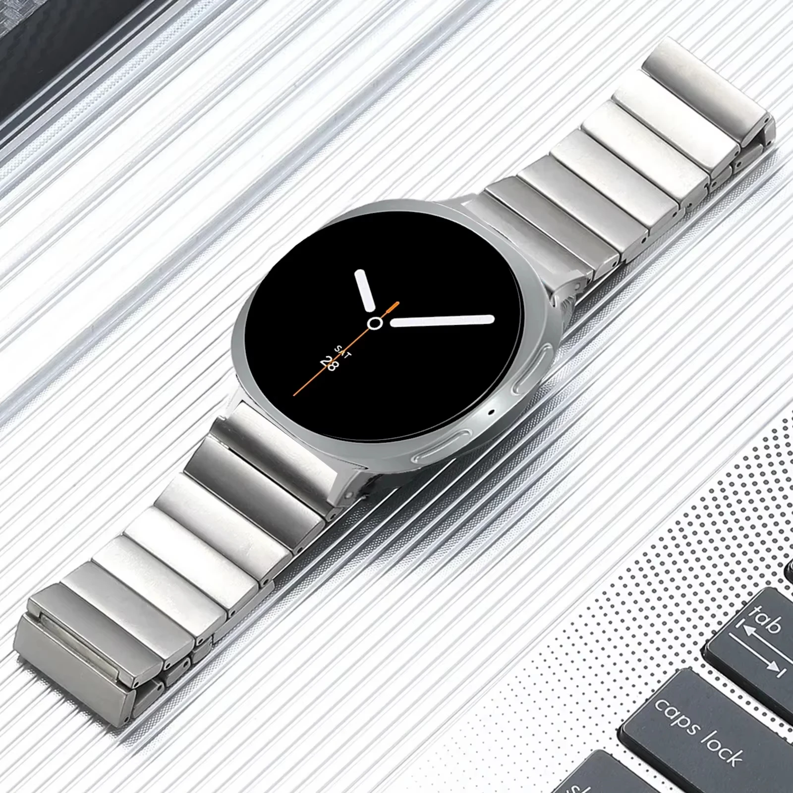 Correa de Acero Inoxidable de  - Luxury Watch Galaxy reseña y precio