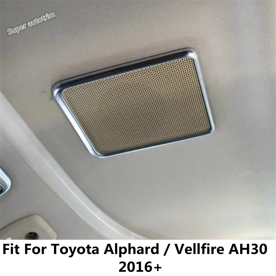 

Roof Speaker Audio Stereo Sound Frame Decoration Cover Trim For Toyota Alphard / Vellfire AH30 2016 - 2019 Accessories Interior