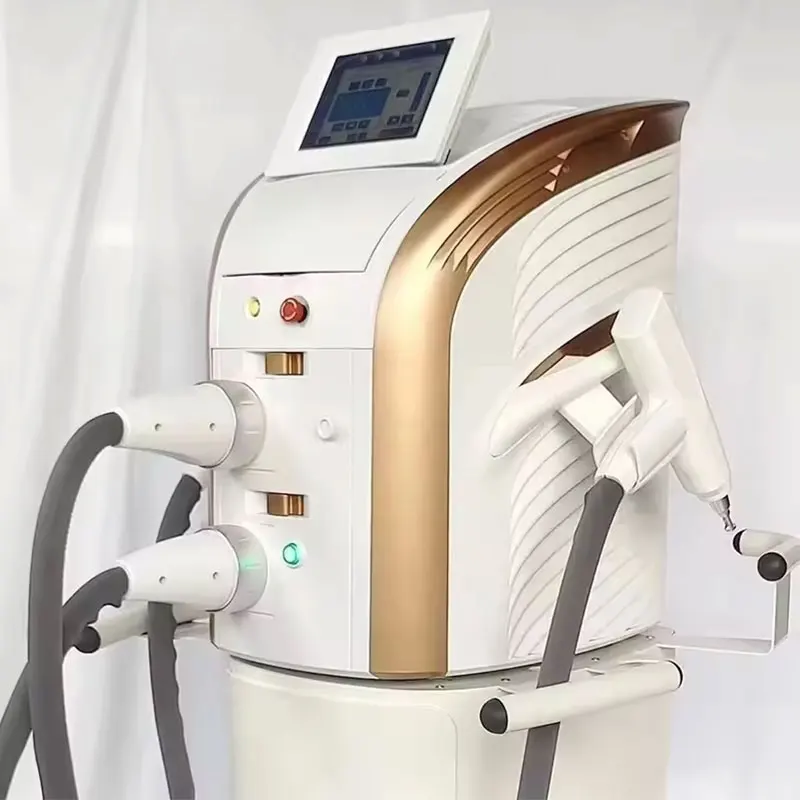 Portable 2-in-1 laser anti swelling dark eye pigment removal laser hair removal machine IPL RF beauty machine