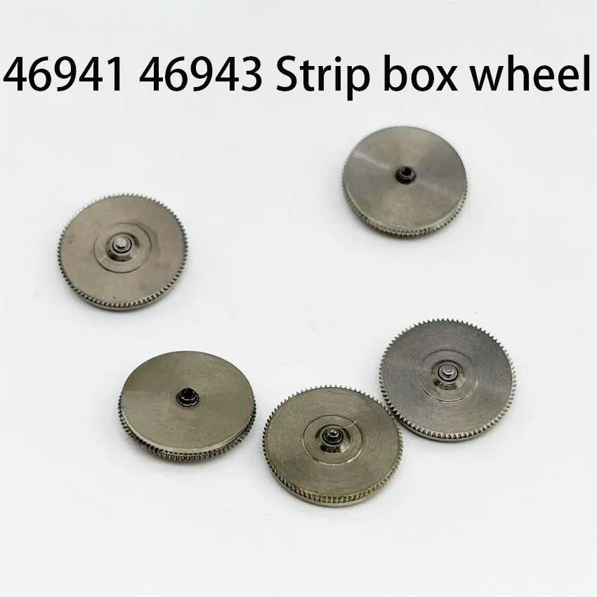 5PCS Watch Movement Mainspring Strip Box Wheel Assembly Essential Repair Accessory Compatible with 46941 46943 Models