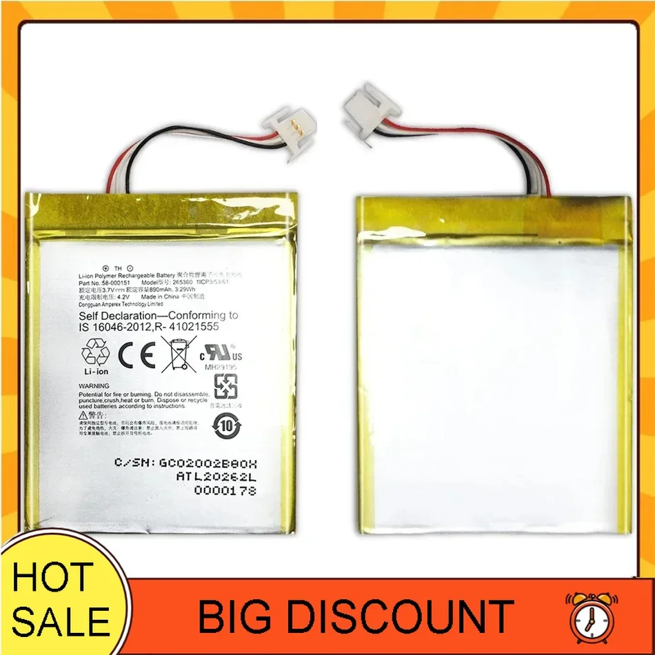 For Amazon Kindle 7 7th Gen - 890mAh Tablet Battery