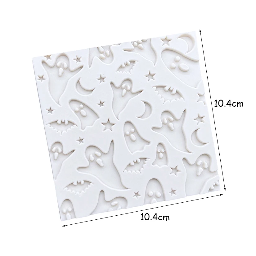 Fantasma morcego lua e estrelas halloween silicone sugarcraft molde ferramentas de resina cupcake cozimento molde fondant ferramentas de decoração do bolo