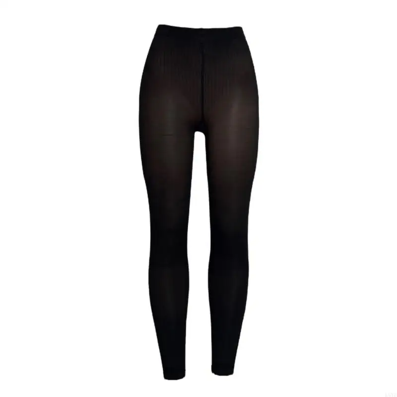 

L5YC Womens Control Top Compression Tights Seamless Butt Lifting Design Breathable Nylon Leggings Slimming Footless Pantyhose