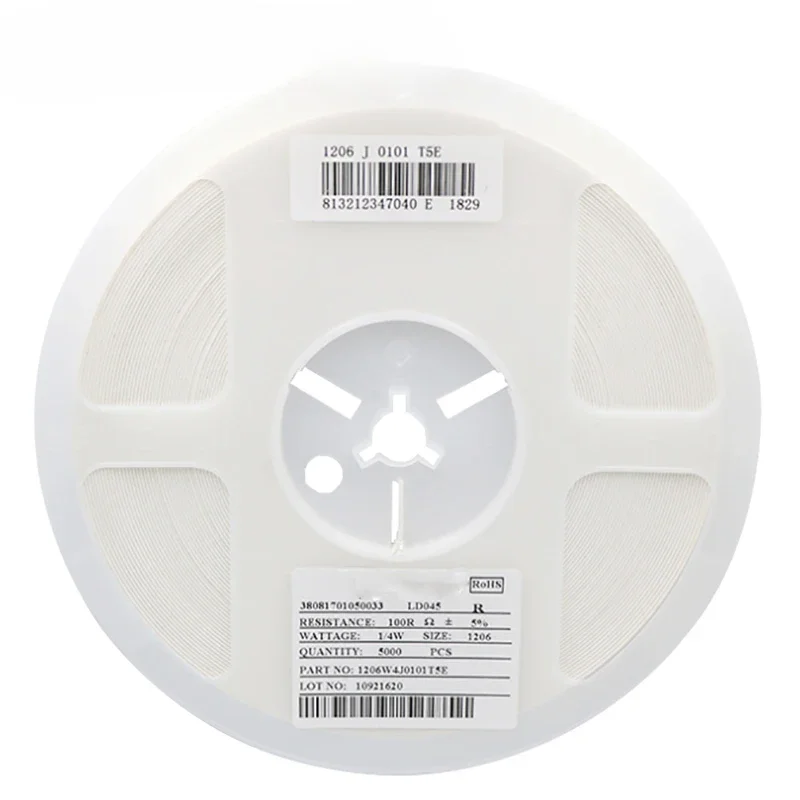 5000 Stück 1206 5 % ~ 10 M SMD-Widerstand 1/2 W 0 1 10 100 150 220 330 1 K 2,2 K 10 K 100 K 0R 1R 10R 100R 150R 220R 330R Ohm