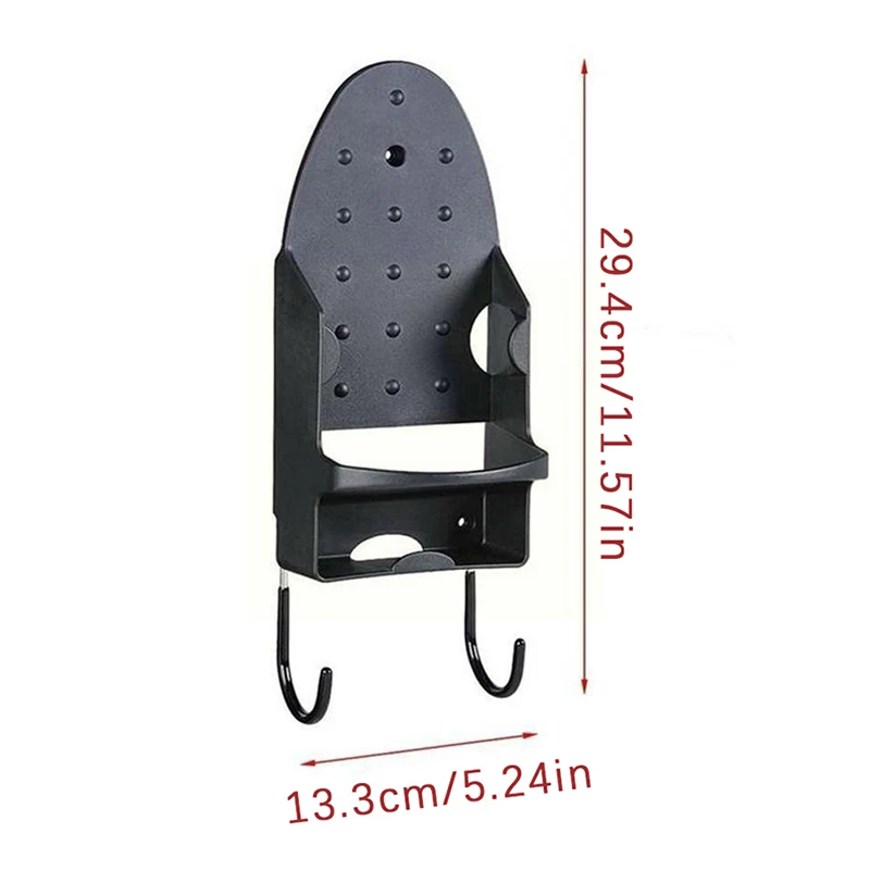 Door Wall Mounted Ironing Board Storage Holder Heat-resistant Hotel Household Electric Iron Hanging Rack Hair Dryer Stand