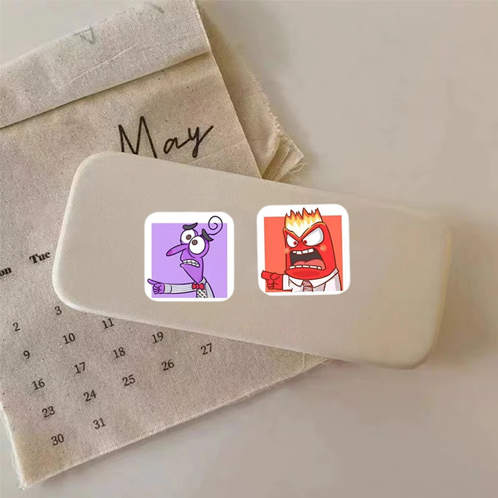 500pcs/roll Cute Cartoon Disney Inside Out Stickers Kid Reward Decals Toy Gift Notebook Phone Laptop Anime Sealing Label Sticker image 5