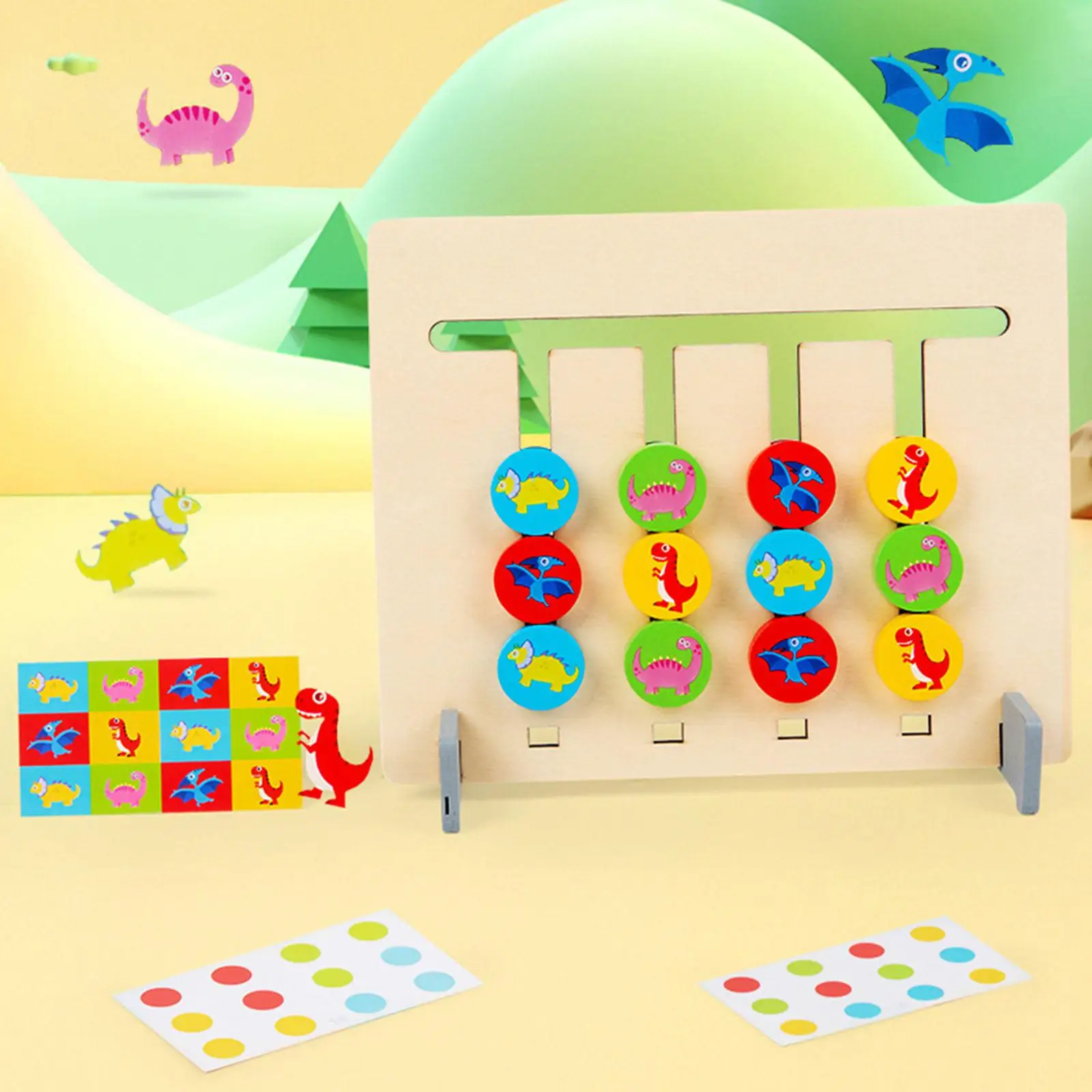 Slide Puzzle Toy Game rozwijanie kształtu edukacyjnego sortowanie kolorów dopasowanie gry drewniana płyta gra dla małych dzieci w wieku przedszkolnym