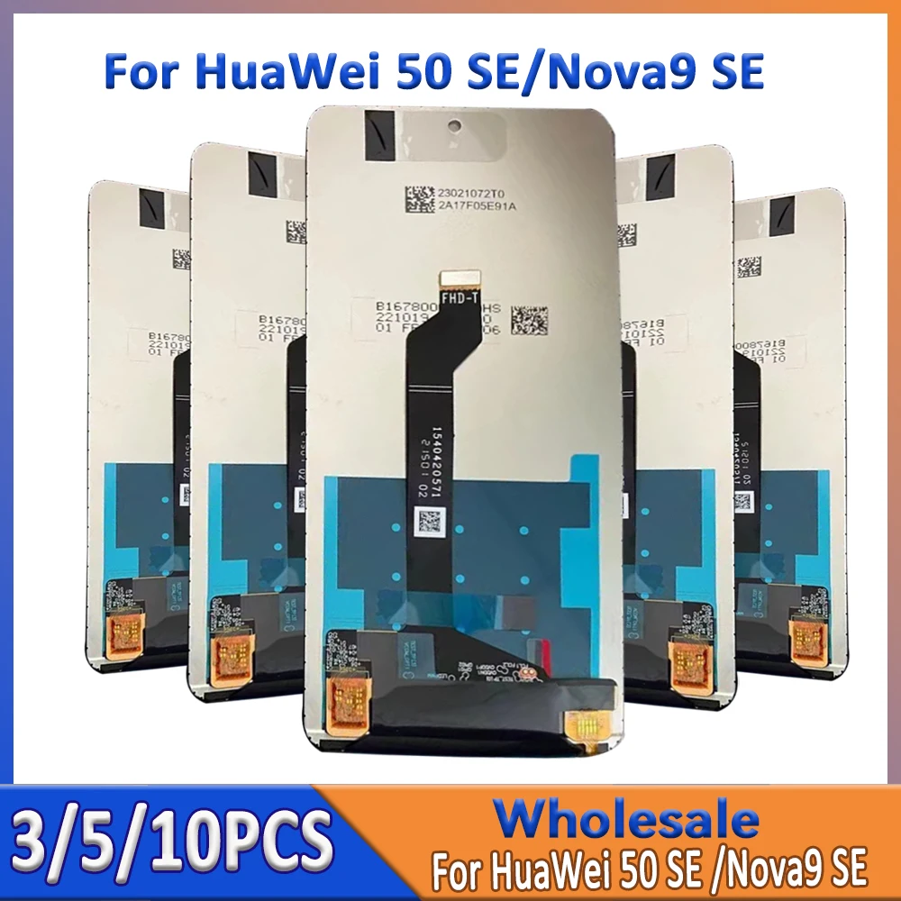

Оптовая продажа, 3/5/10 шт., лот для Huawei Honor 50 SE Nova 9 SE, ЖК-экран с сенсорным креплением для замены дисплея