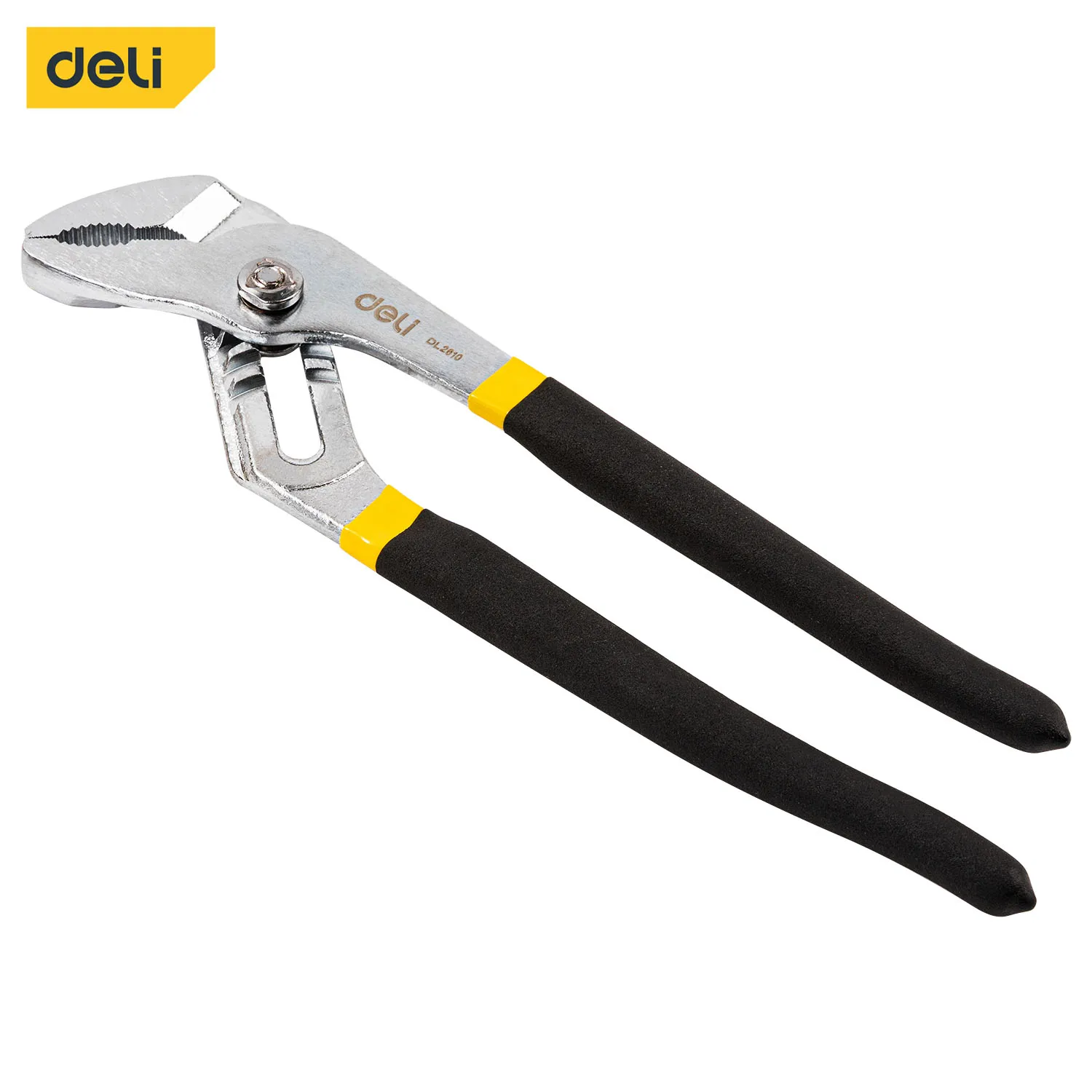 Deli 10in Water Pump Pliers, Adjustable and Durable Tool for Gripping Pipes, Fittings, and General Plumbing Tasks