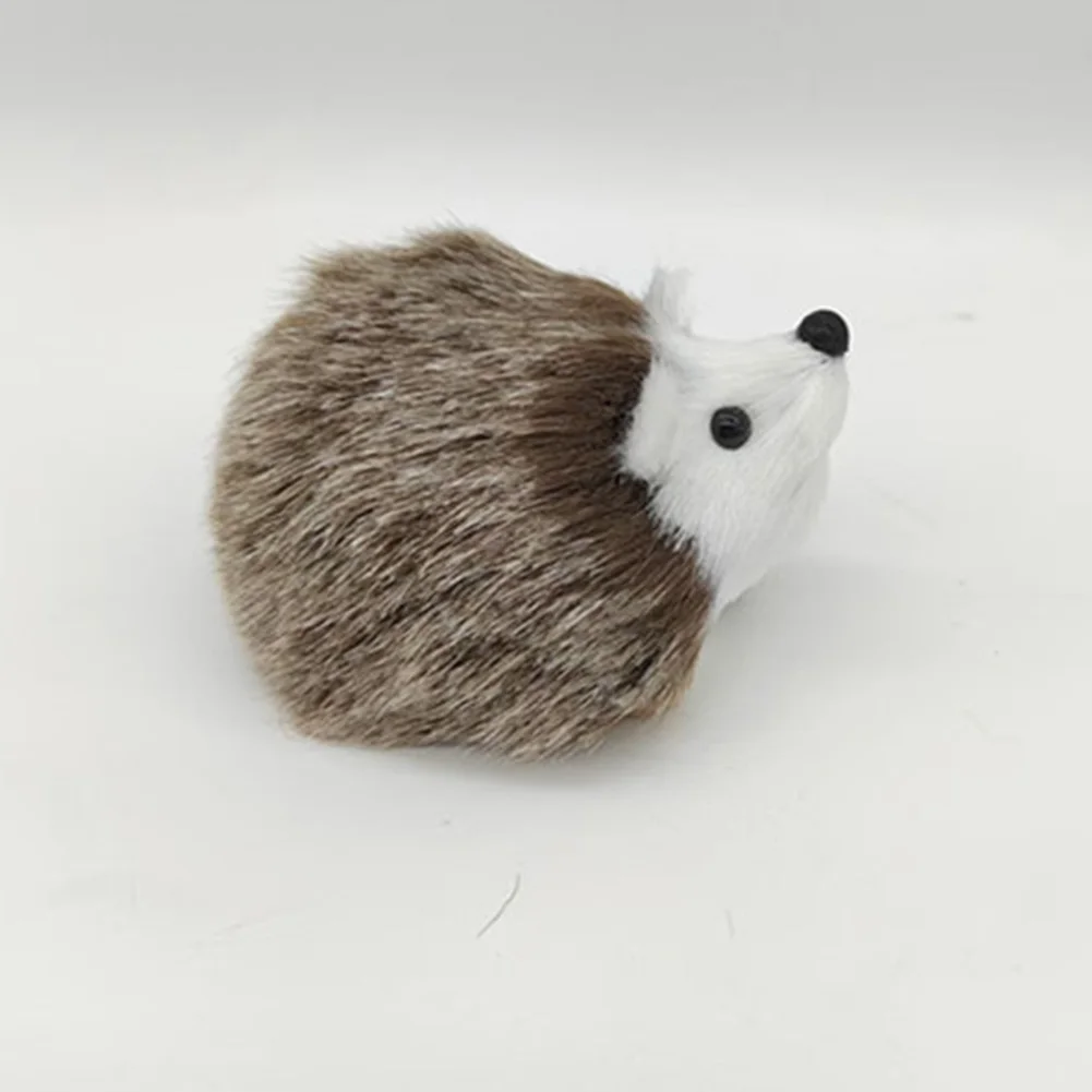 1pc Adorable Hedgehog Plush Ornament Perfect For Holiday Tree Decor Cute Animal Model Lawn Ornaments