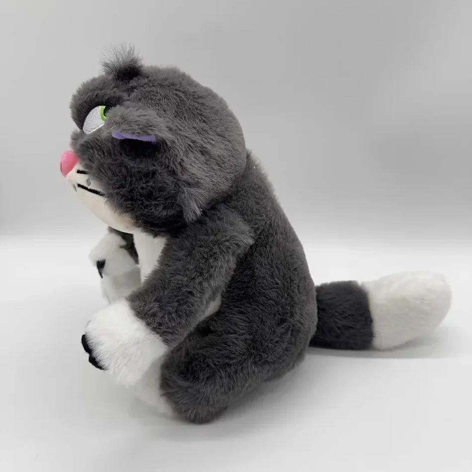 /2026 hot Disney Lucifer Cat Plush Doll Breath Child Peluche Soothes Toy Anime Baby Music Light Sleep Toys Kid New Year Gifts view 5