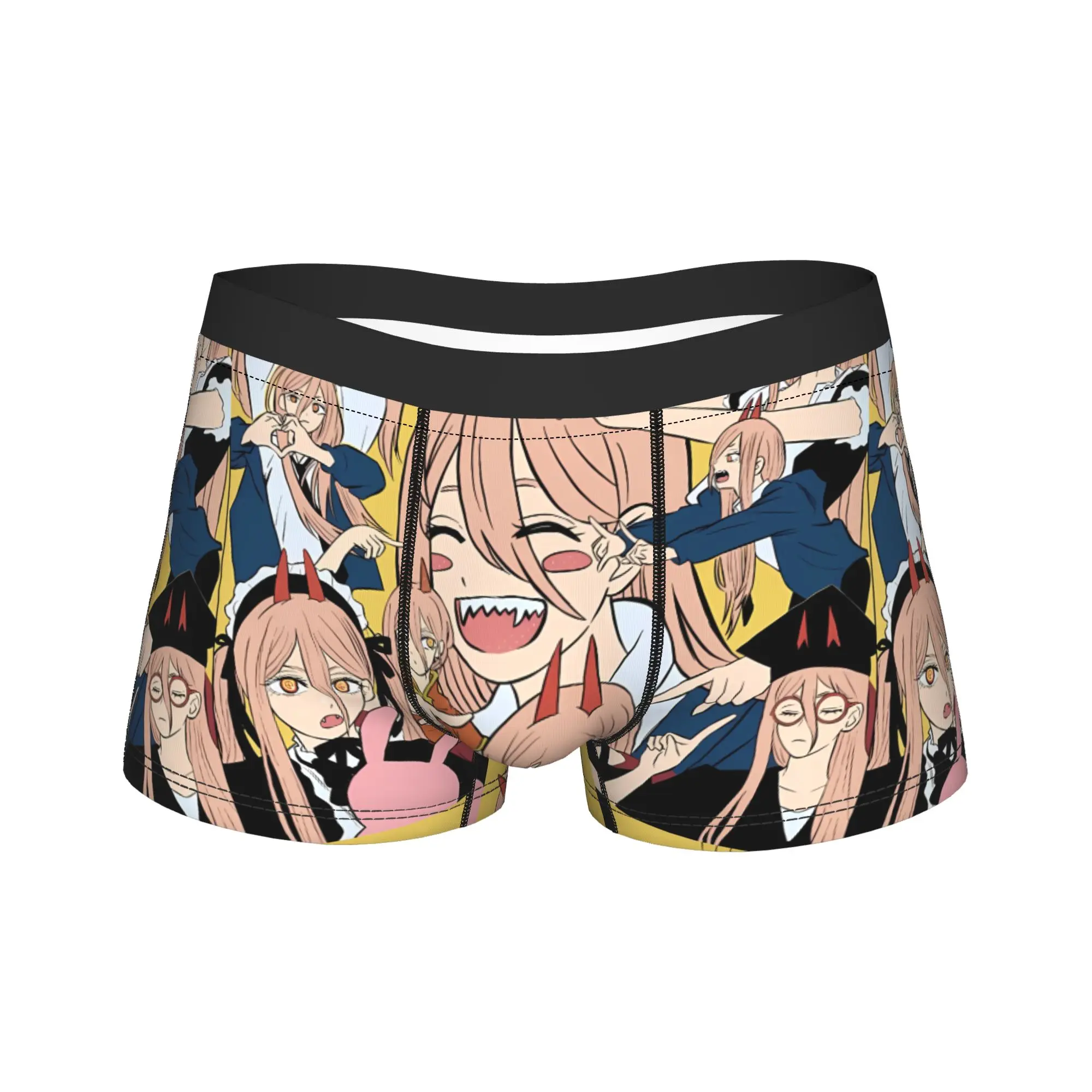 Power joyful manga Boxer Shorts Chainsaws Mans 3D Pouch Underwear High Quality Shorts Briefs Comfortable Male Panties Large Size