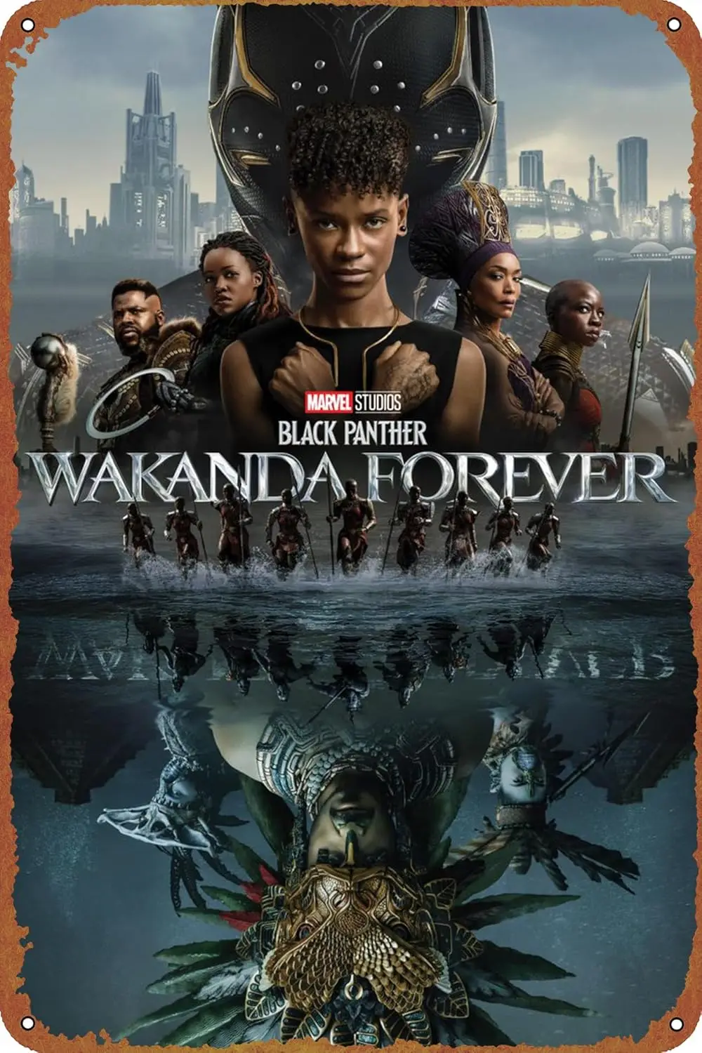 Плакат с надписью Wakanda Forever, плакат с изображением детской стены, металлическая табличка с надписью, пещера, бар, клуб, домашнее настенное искусство, металлический жестяной плакат Плакат с надписью Wakanda Forever, плакат с изображением детской стены, металлическая табличка с надписью, пещера, бар, клуб, домашнее настенное искусство, металлический жестяной плакат