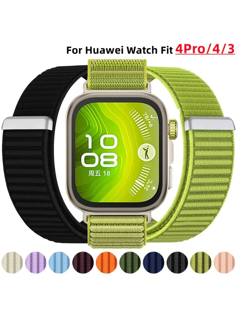 Nylon-Schlaufenarmband für Huawei Watch Fit3/4Pro/5Pro Geflochtenes Komfortables Atmungsaktives Band für Huawei Watch Fit3/Fit4/Fit5 Zubehör
