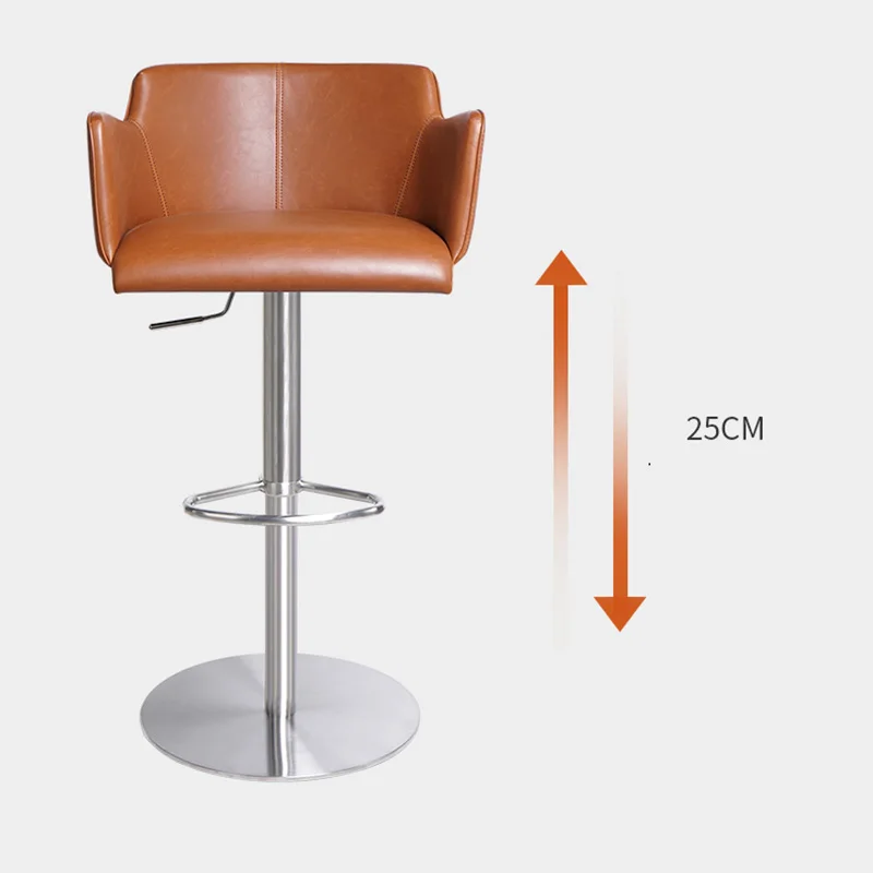 Luxury Swivel Bar Stools Modern Designer Adjustablehigh Nordic Bar Stools Reception Desks Salon Cadeira Living Room Chairs