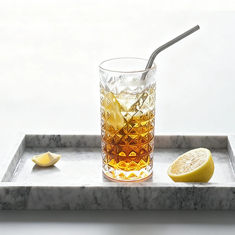 كوب زجاجي من بيج هوم 330 مل من نسيج النجوم والغبار، كوب لجميع الأغراض للمشروبات المثلجة