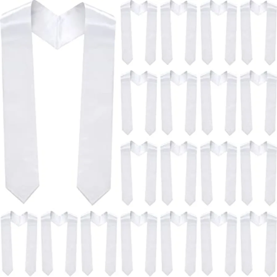 

Xuhal 24 шт. 50-дюймовые однотонные градуировочные ленты унисекс для выпускников 2025 года, для детского сада и дошкольных учреждений, аксессуар