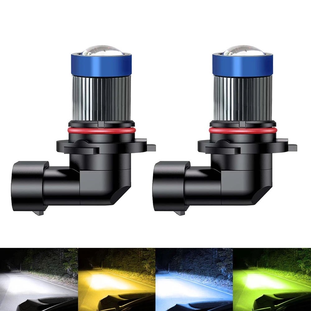

2Pcs LED H11 H8 H9 H7 Projector Mini Lens Auto Car Headlight 9005 HB3 9006 HB4 Fog Bulbs 6000K Fog Lamp Day Running Light 12V