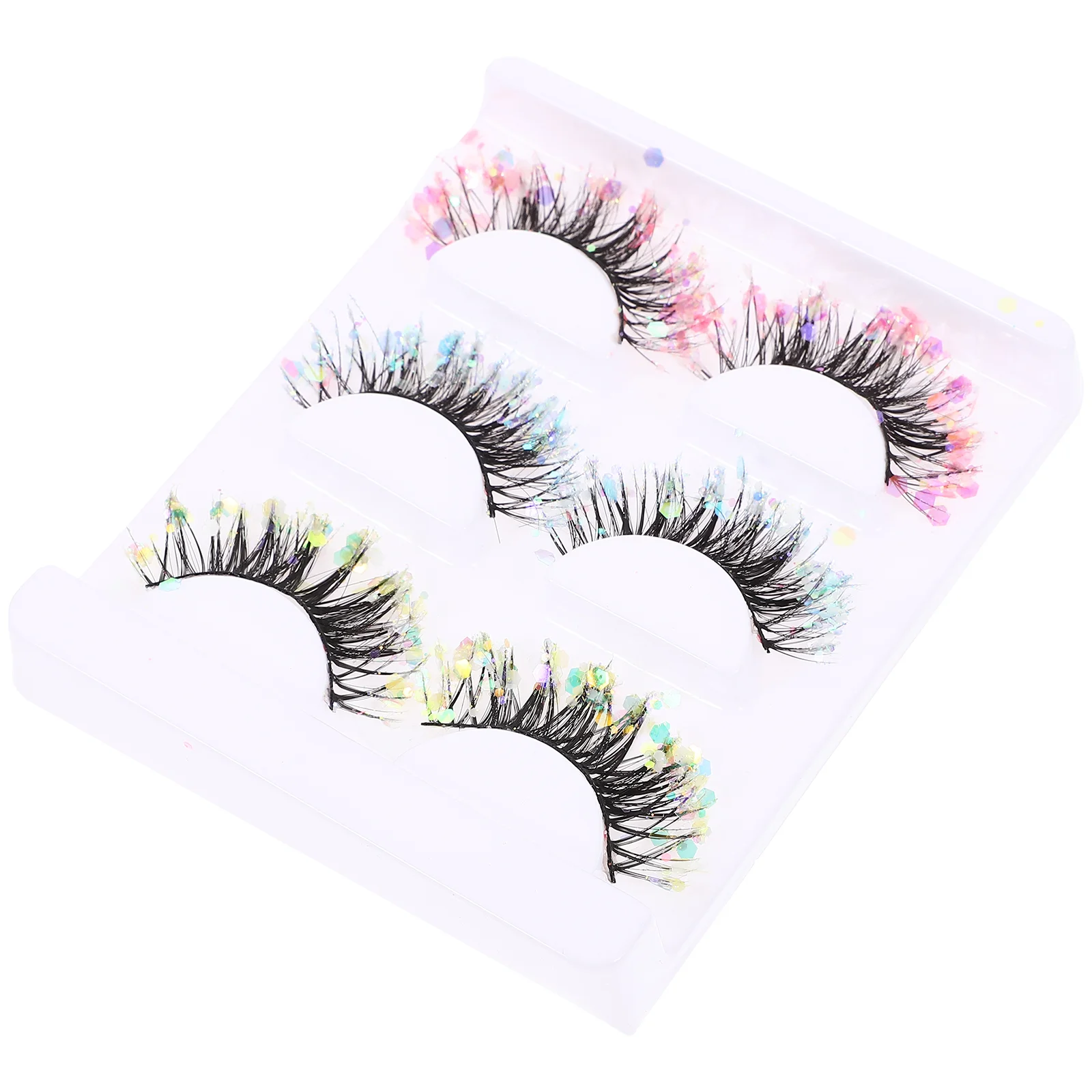 

3 Pairs Fake Lashes False Eyelashes Individual Extensions European and American