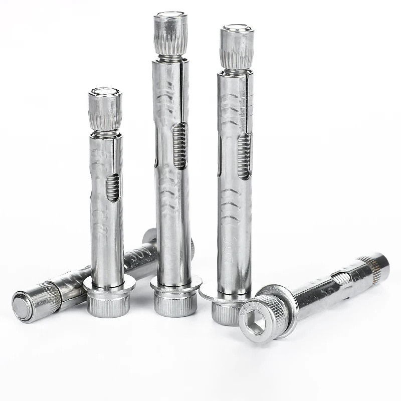 1PCS 304 Stainless Steel Implosion Expansion Concrete Anchor Bolt M6 M8 M10 M12 Hexagon Hex Socket Head Built-in Expansion Screw