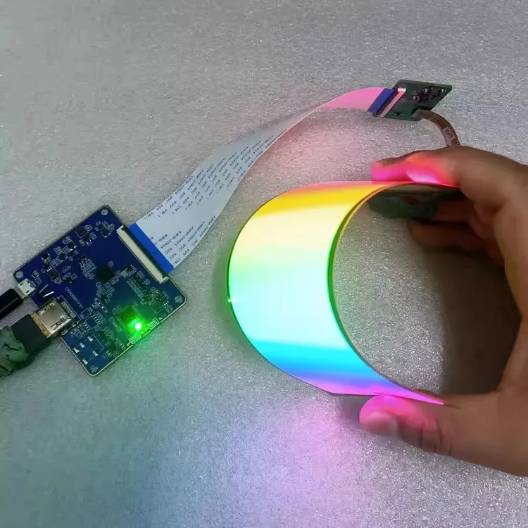 6.67 Inch Flexible AMOLED Display Bendable Capacitive Touch Screen 1080x2400 MIPI DSI for VR 85 Viewing Angle -20C 70C