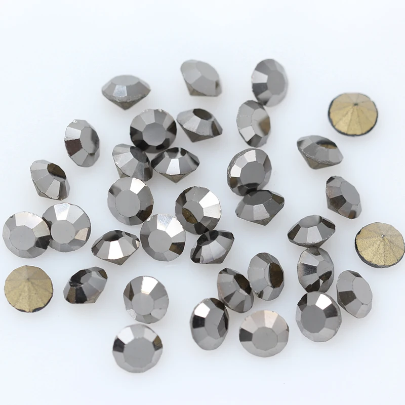 SS19-SS32 mm Rivoli Czech crystal multi color beads pointed back Round beads Rhinestone Glitter For Jewelry Nail Making DIY