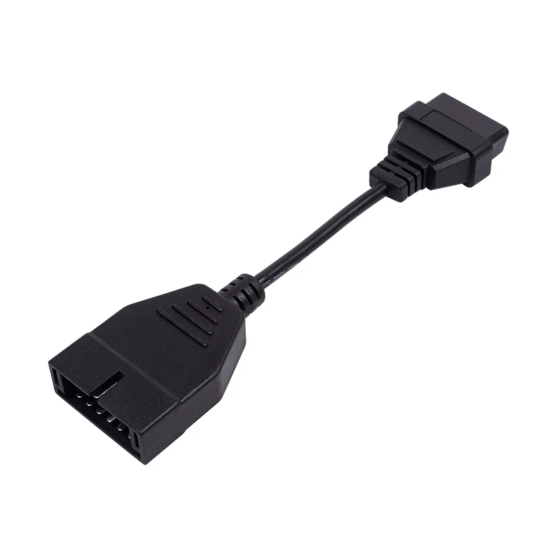 For GM 12 Pin OBDII OBD 2 Auto Diagnostic Connector Adapter Cable GM12 to 16 Pin Cable For GM Vehicles Auto Scanner Adapter Best