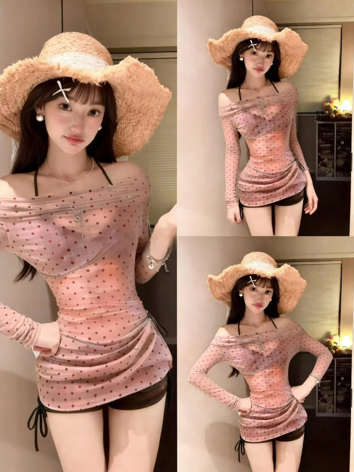 Pink Polka Dot See …