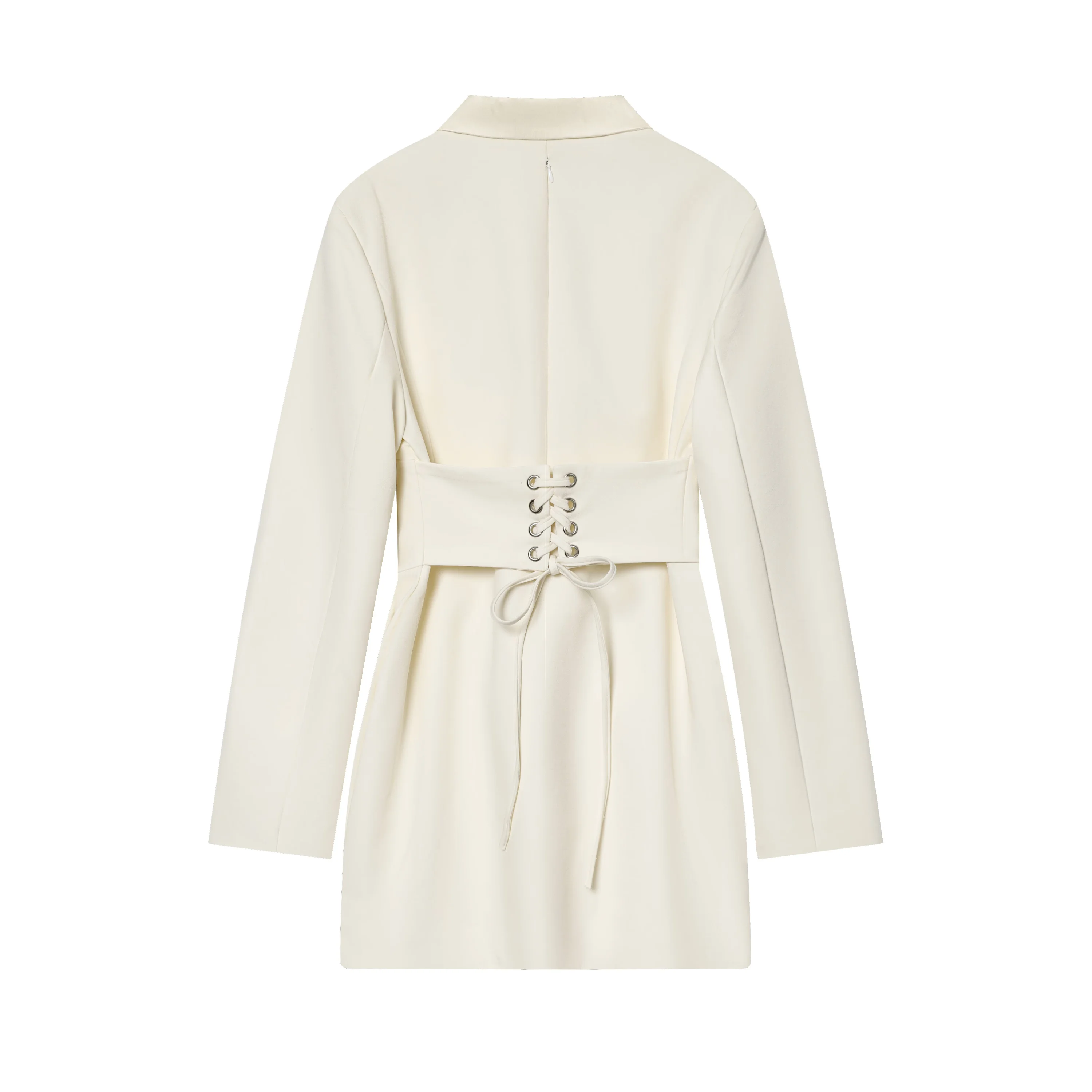 KONDALA فستان بدلة رسمية أنيقة للنساء عشاء رومانسي الظهر الدانتيل متابعة فستان قصير 2025 خريف موضة يؤرخ فستان الحفلات للسيدات #6