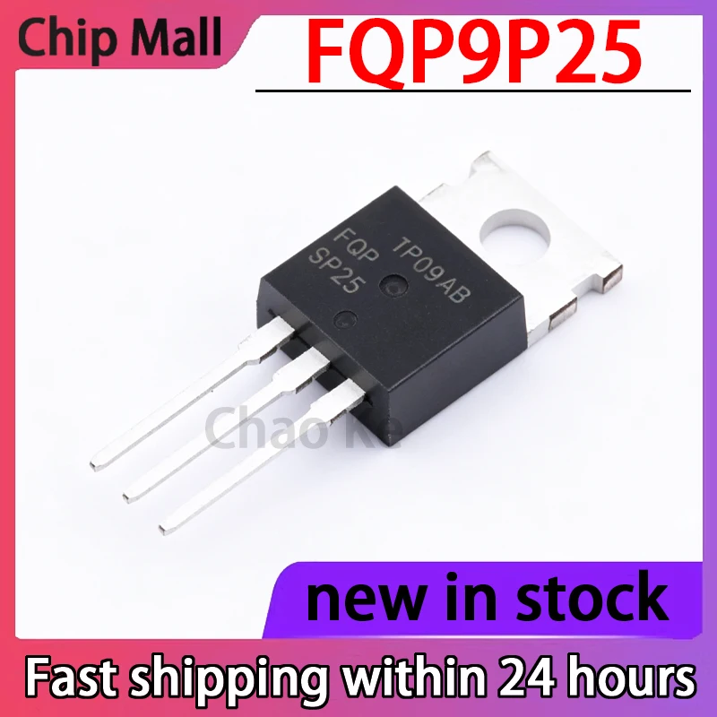 5PCS FQP9P25 TO-220 -9.4A/250V Field Effect Transistor