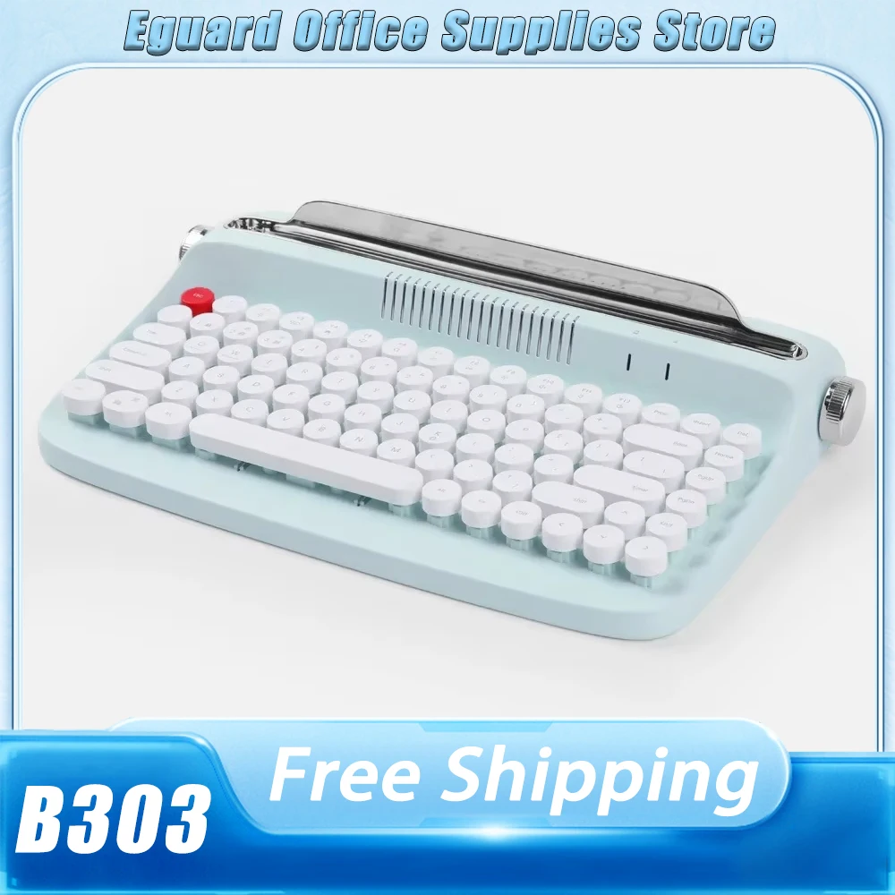 Actto B303/B503 Bluetooth Wireless Keyboard Retro Office Circular Key Stand Slot Customized Keyboard for PC Gamer Accessories