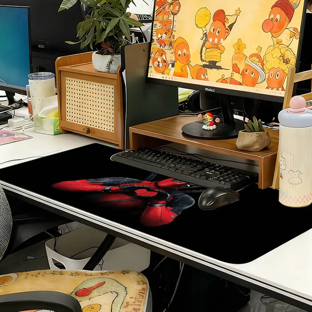 Cute-D-deadpool-S Movie Mouse Pad Computer Mat Deskpad Laptop Keyboard Mat Office Large Landscape Mousepad