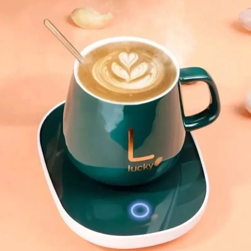 55 ° كوب C ذكي ذاتي التسخين بدرجة حرارة ثابتة. كوب صندوق هدايا مع ملعقة، مناسب للتخييم والاستخدام المكتبي وكهدية #4