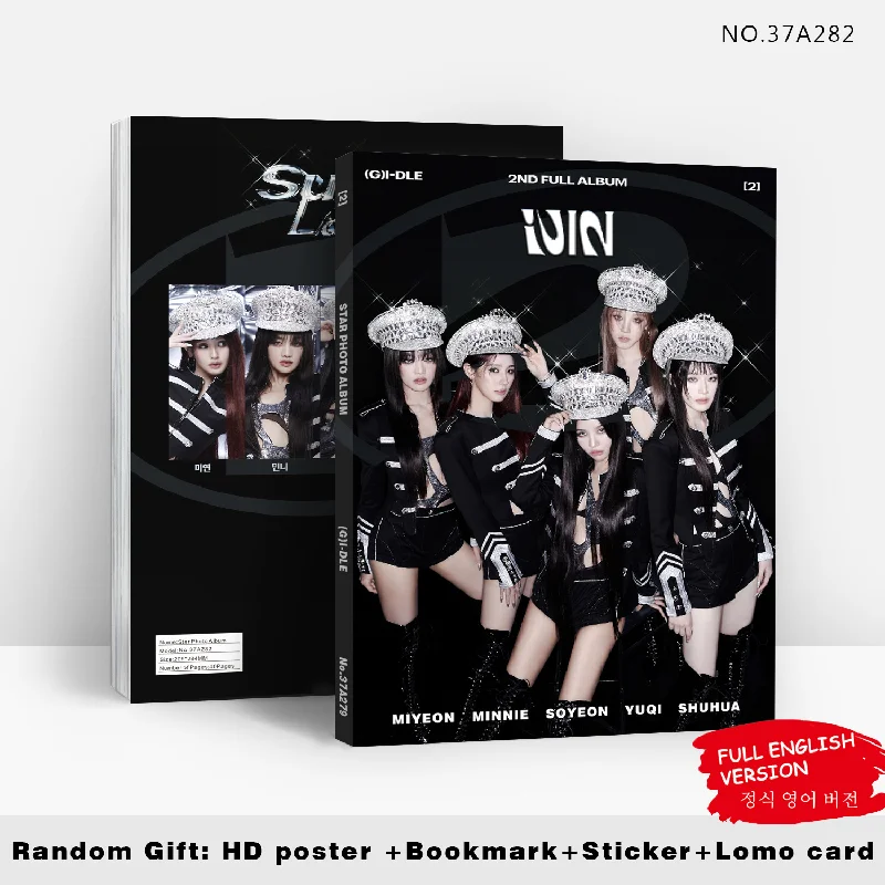 Kpop (G)I-DLE Album 2nd Full Album2 Photo Sticker Poster Bookmark Collection Card MINNIE SHUHUA SOYEON YUQI MIYEON Fans Gift