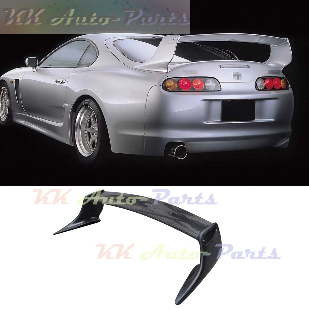 

Half Carbon Fiber Spoiler Wing Rear Trunk Boot Lip Cover For Toyota SUPRA A80 MK4 1993-1998 Auto Tuning