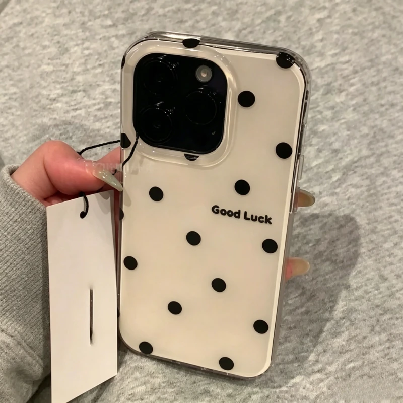 Modische Schwarze Polka-Dot Ha – Phone Cases Polka Dot Bewertung und Preis