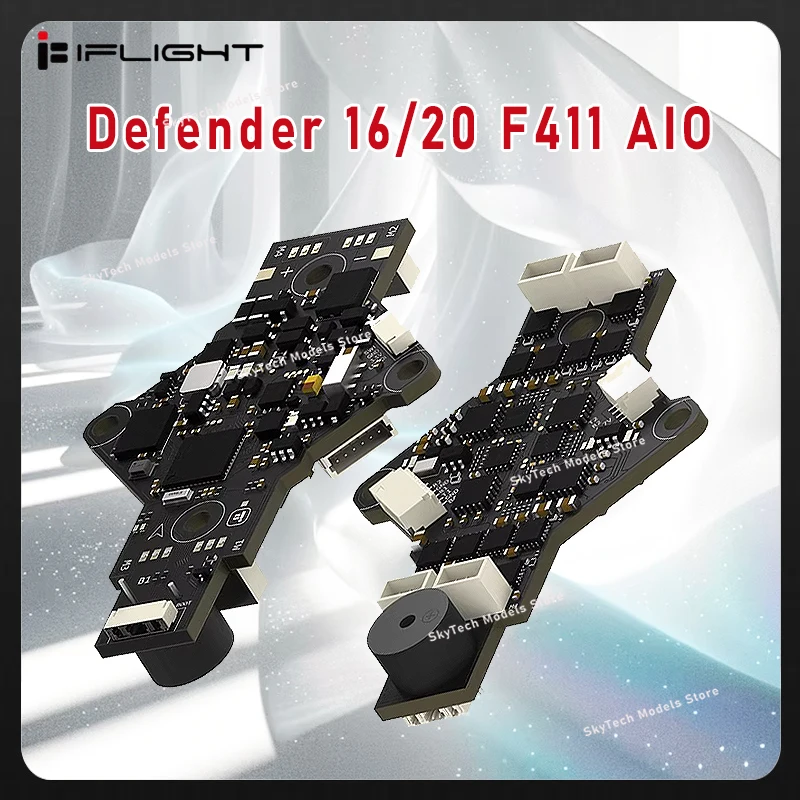 iFlight Defender 16/20 F411 AIO flight controller, 25.5*25.5mm mounting holes, integrated mainboard spare parts for FPV assembly