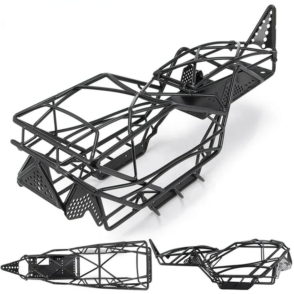 1 Set Full Tube Frame Metal Chassis Body Roll Cage for 1/10 TRX-4 RC Rock Crawler Car Upgrade Parts Accessories