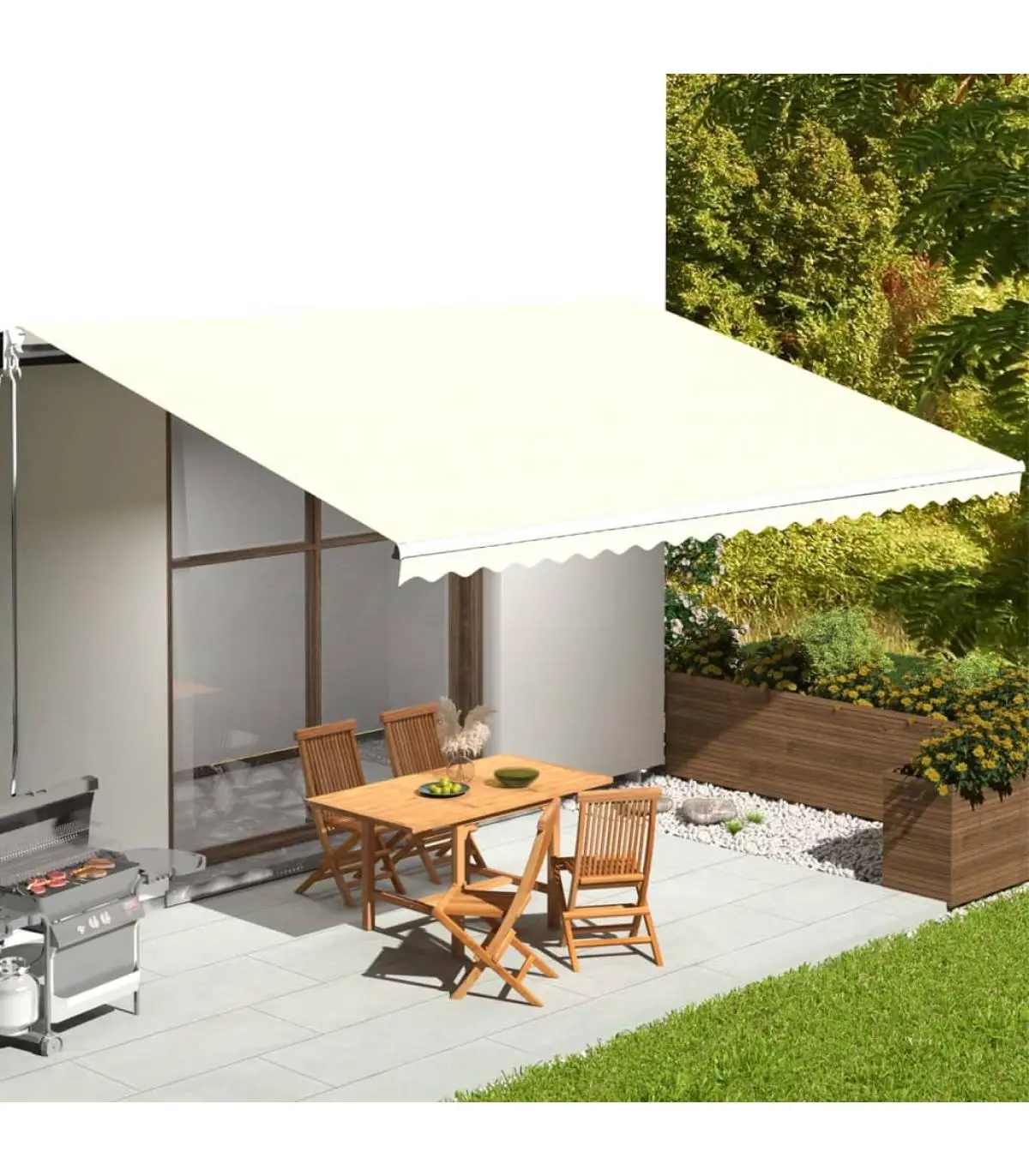 6x3,5 m awnings replacement fabric for cream awning